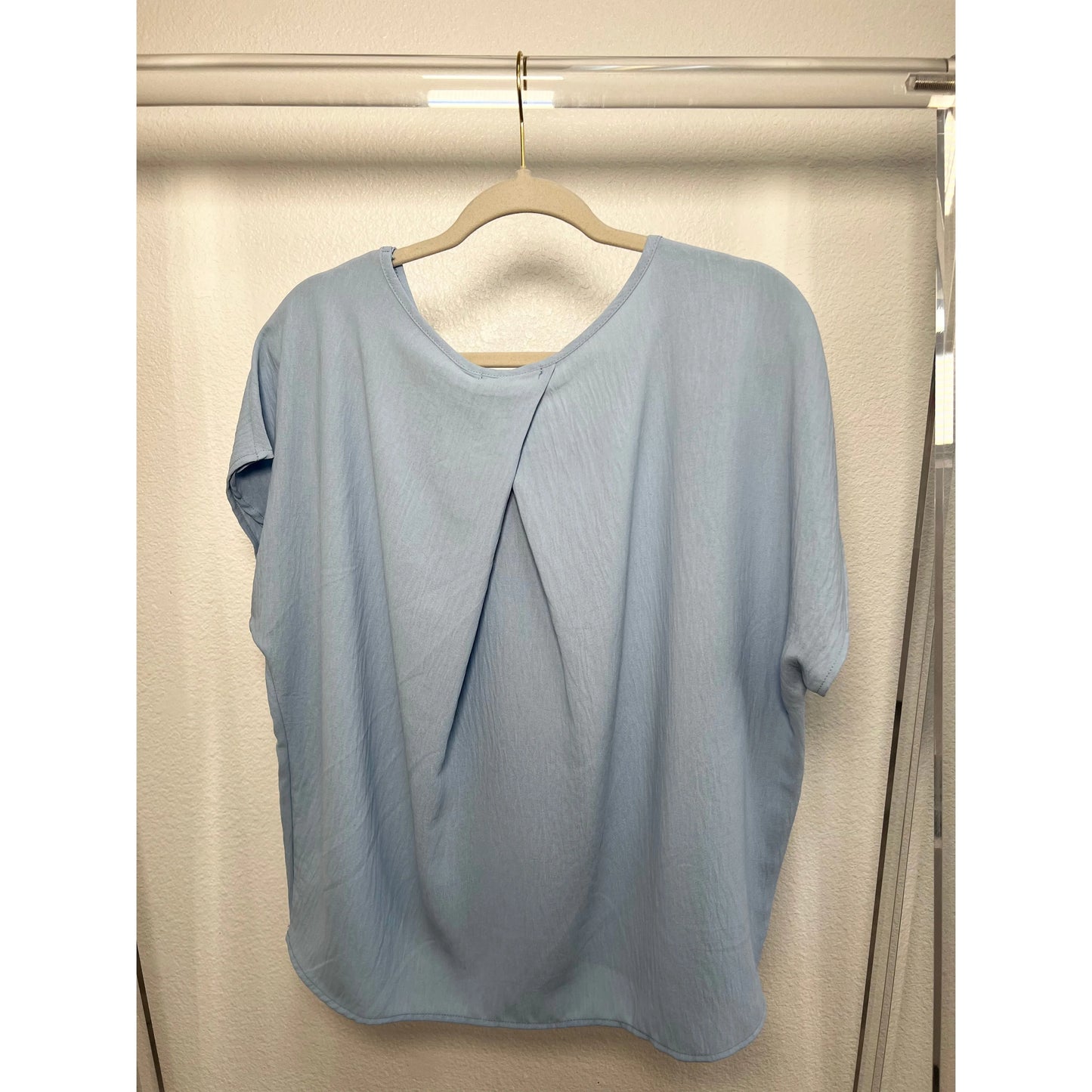 Baby Blue Short Sleeve Top