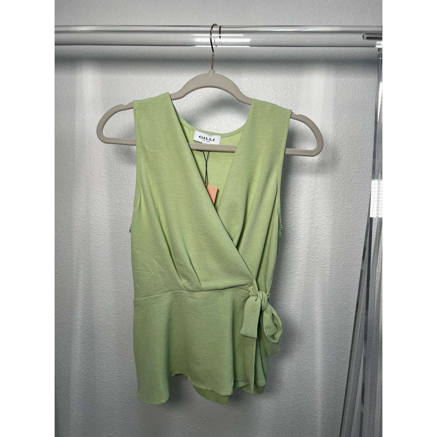 Seafoam Peplum Top