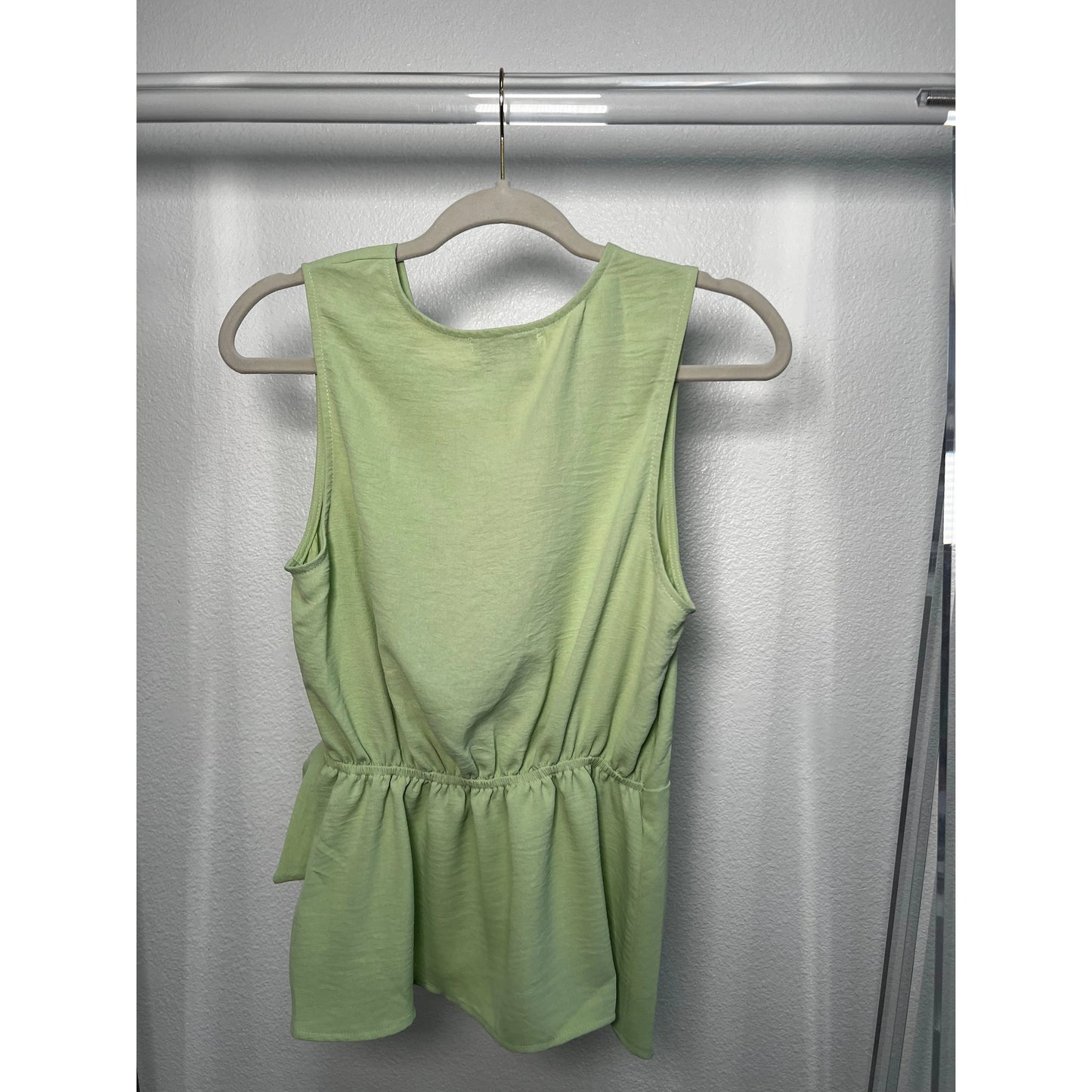 Seafoam Peplum Top