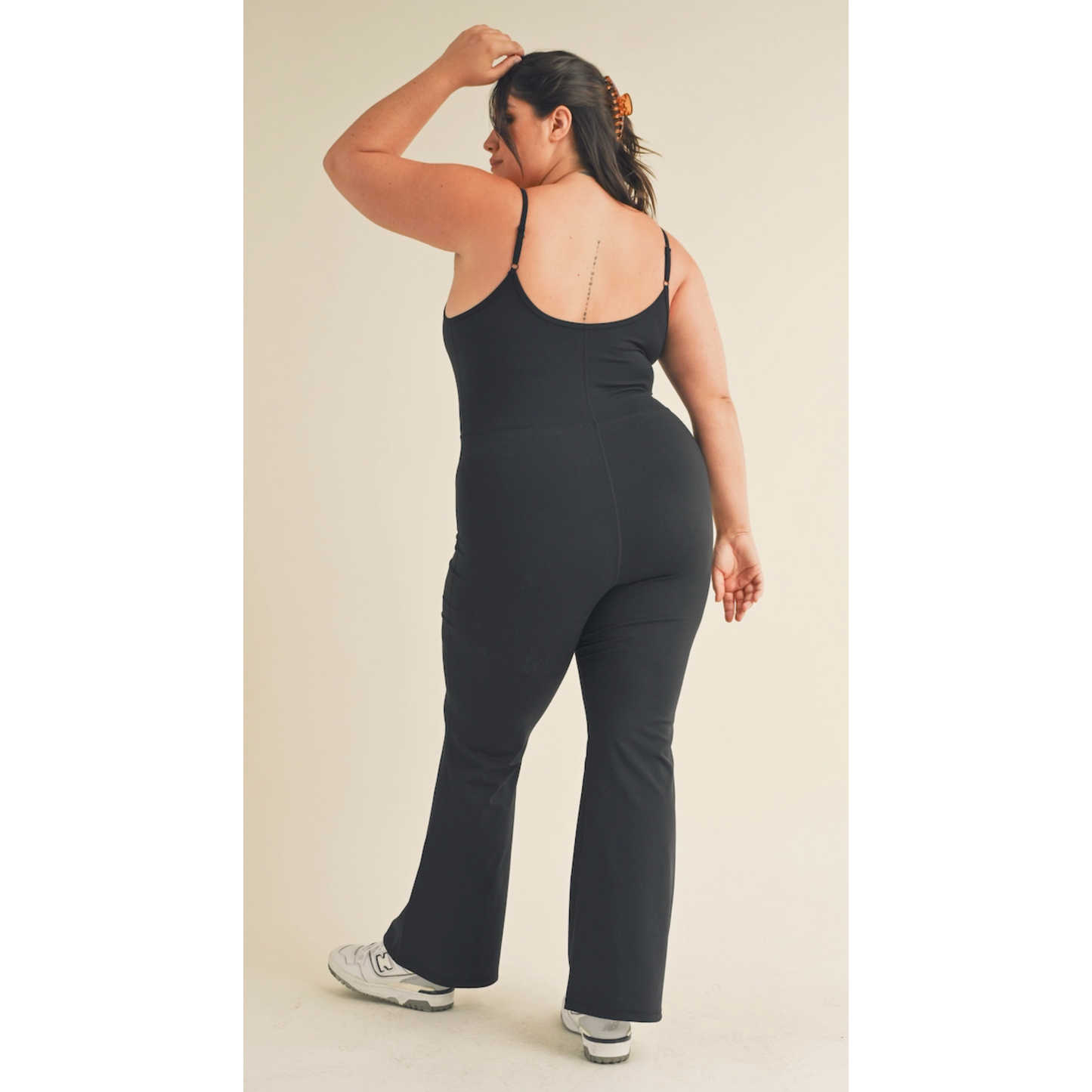 Curvy Flared Leg Jumpsuit
