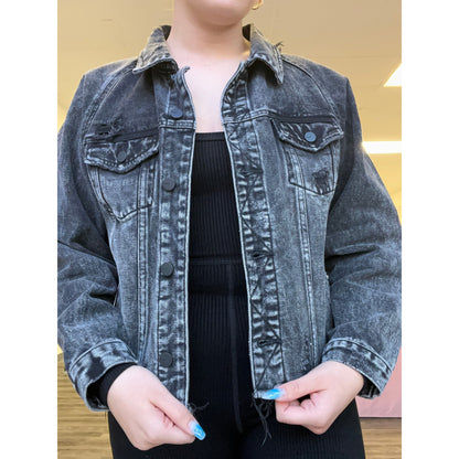 Denim Distressed Jacket