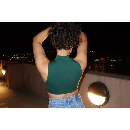 High Neck Crop Top